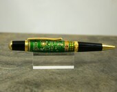 Graduation gift Green Circuit board gold Sierra Vista style twist ballpoint pen.