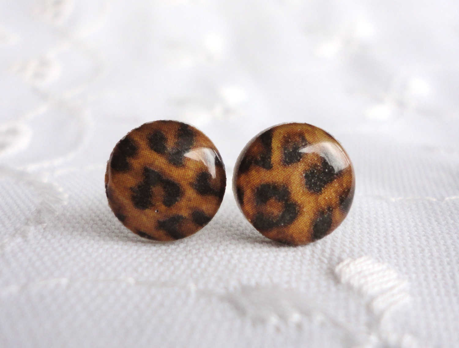 Leopard Print Studs
