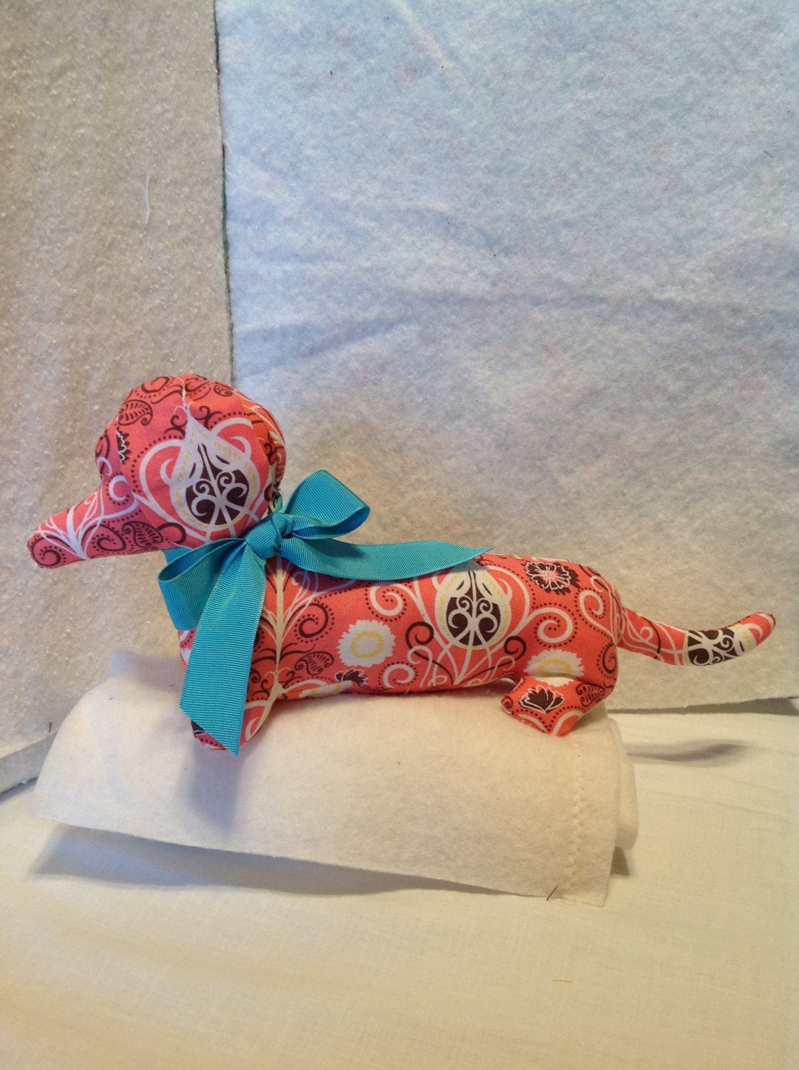 Sally the pink doxie doll