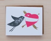Blackbird Heart Card