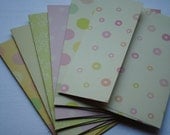 Pastel Print Cardstock Set of 6 Handmade Envelopes for Easter or Baby by Paper Hearts Station on Etsy