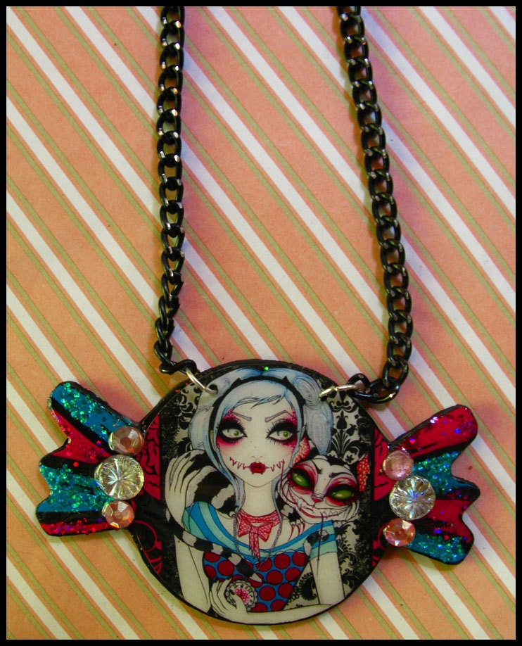 Cat Got Her Tongue Candy Necklace