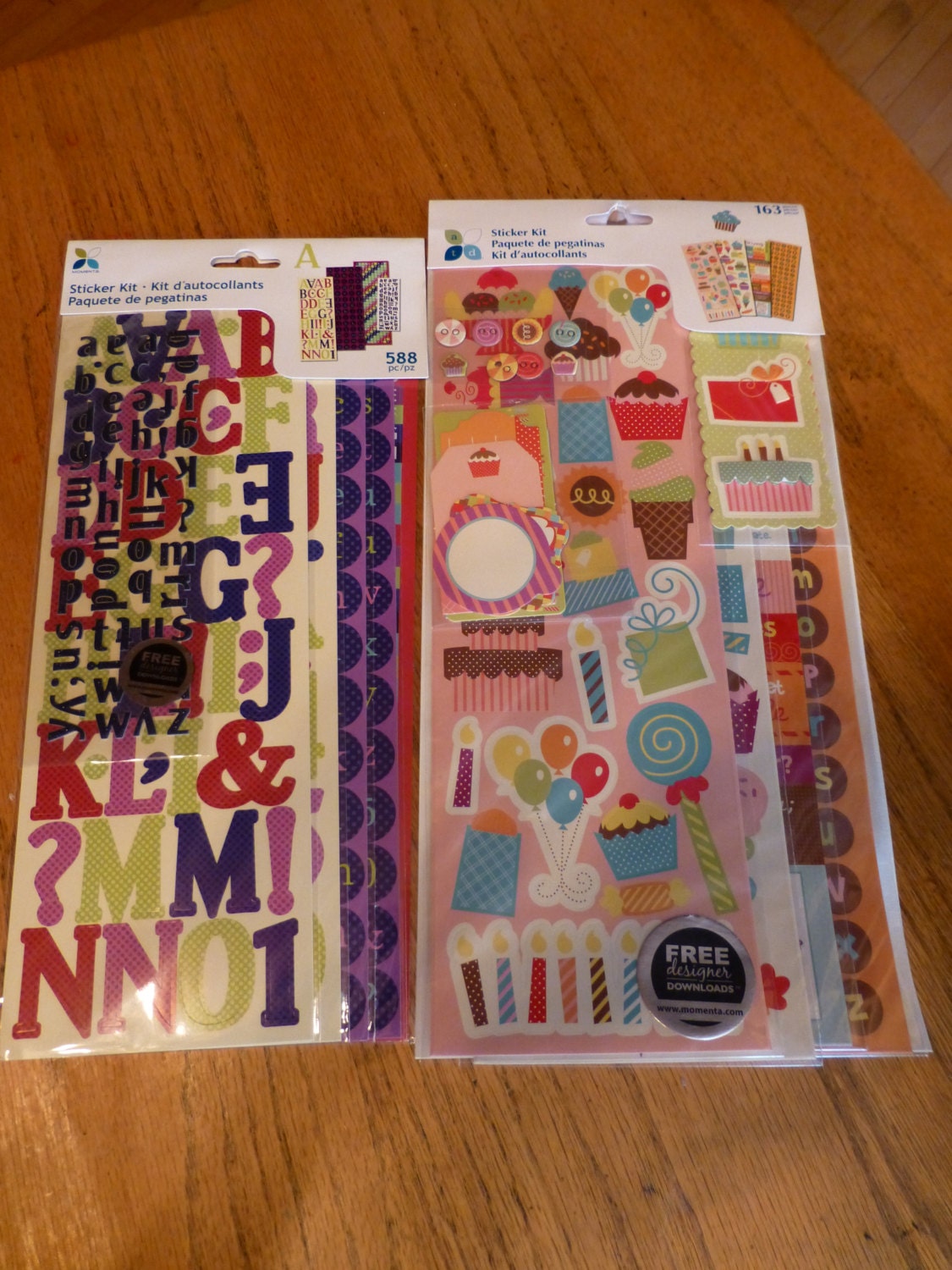 Sticker kits - great for scrapbooks