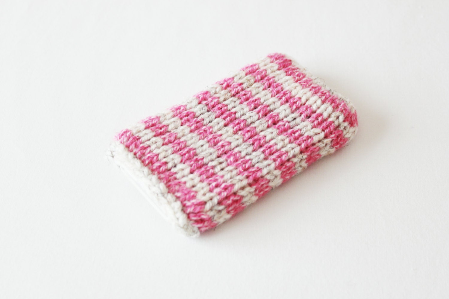 knitted phone cover - iphone5 case - striped iphone4 cover