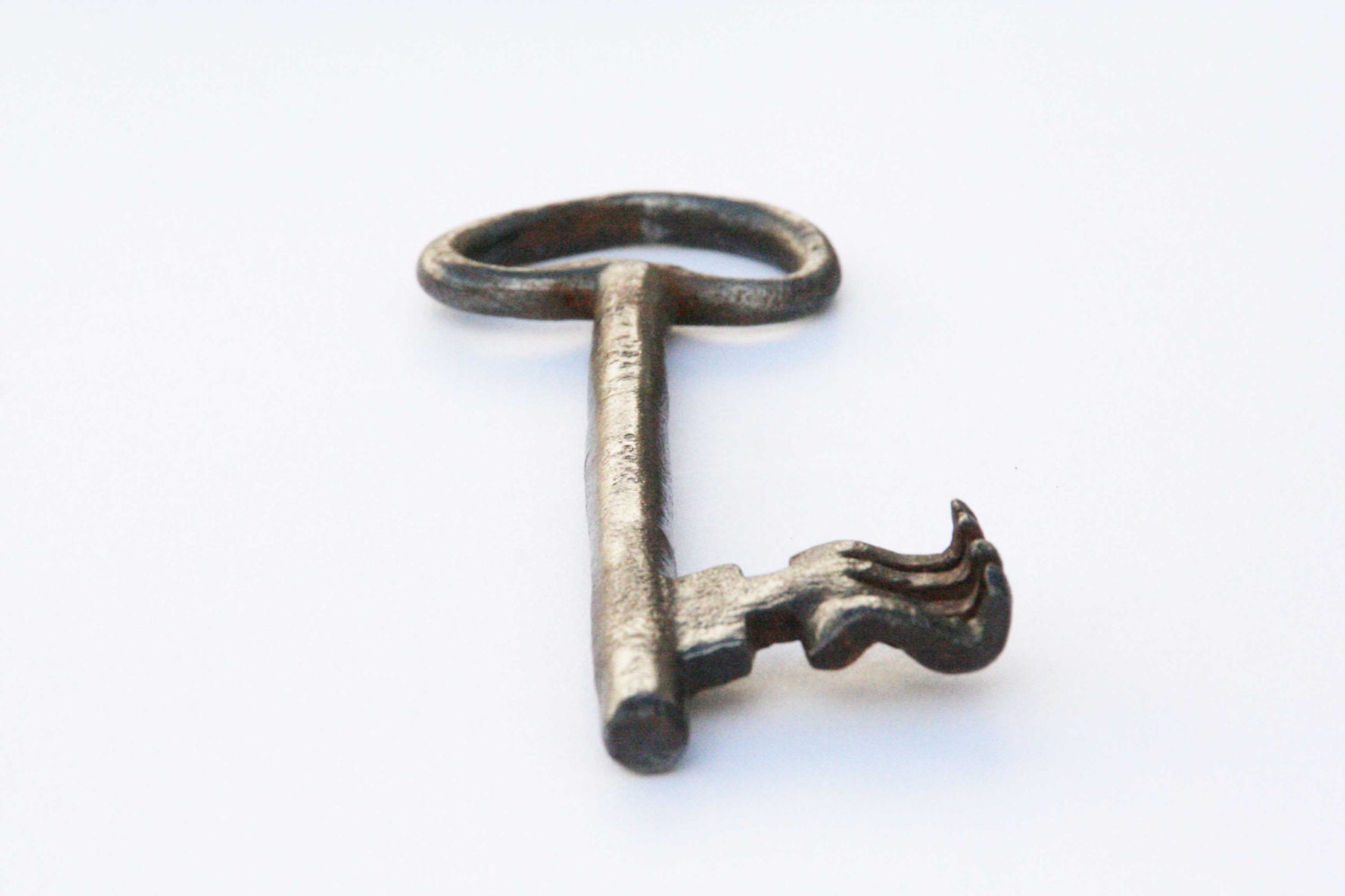 Antique Italian skeleton key, original keys, 16 th / 17th Century, Late Baroque