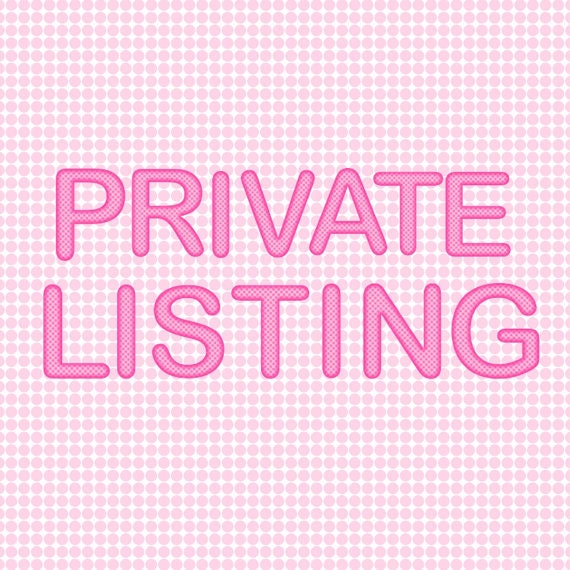 Custom Listing for halie10sc