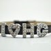 Steampunk Charm Bracelet,I love HG capitalize crystal bead bracelet BHGI01