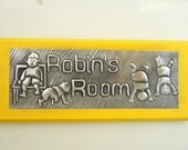 Bedroom Door Sign Little Boys at Play Personalised Door Plaque