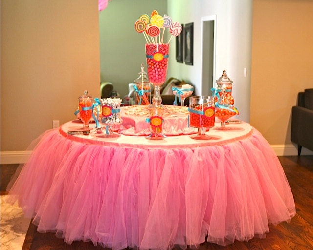 Custom Tulle Table Skirt Wedding, Birthday, New Baby Il_170x135