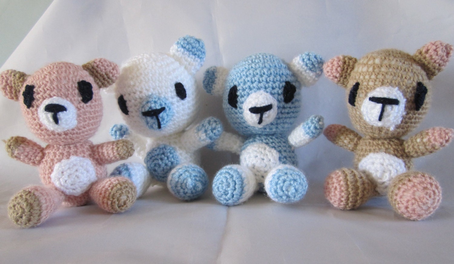Amigurumi Bear Teddy Bear Amigurumi Hand Crochet Choice of colours