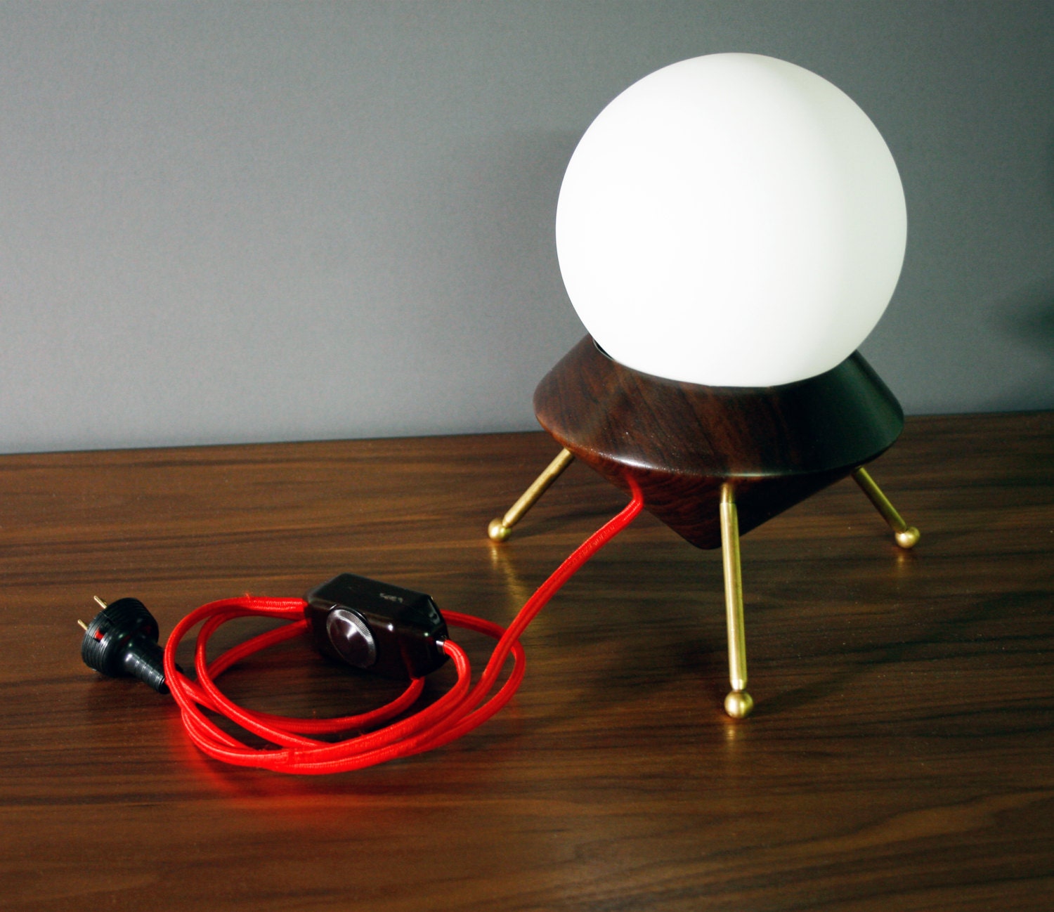 Table Lamp, modern designer, mid century, hand crafted