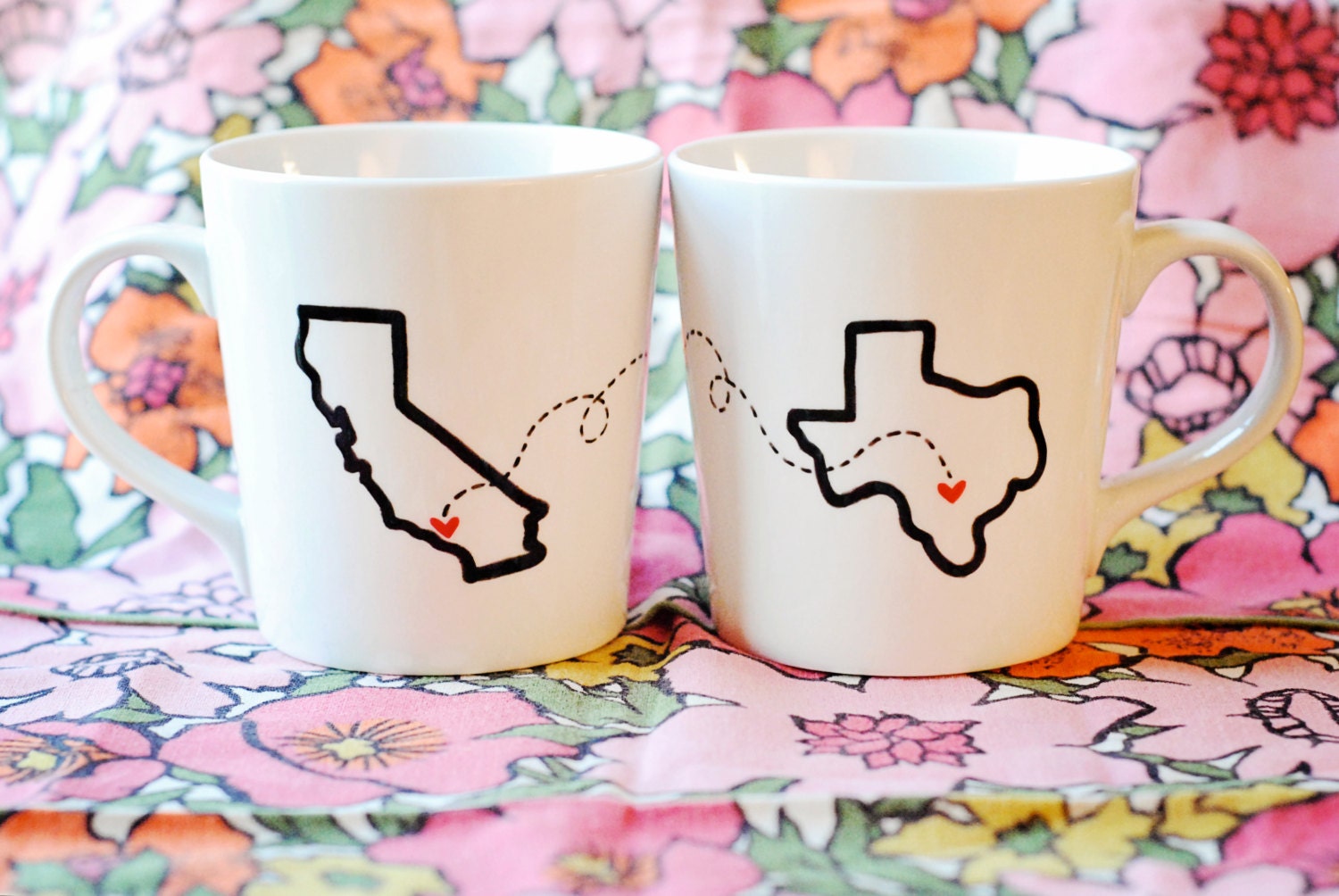 State or Country Heart Mugs-Going Away Present, Going Away Gift, Moving Away, Long Distance Relationship, Adoption- Customize