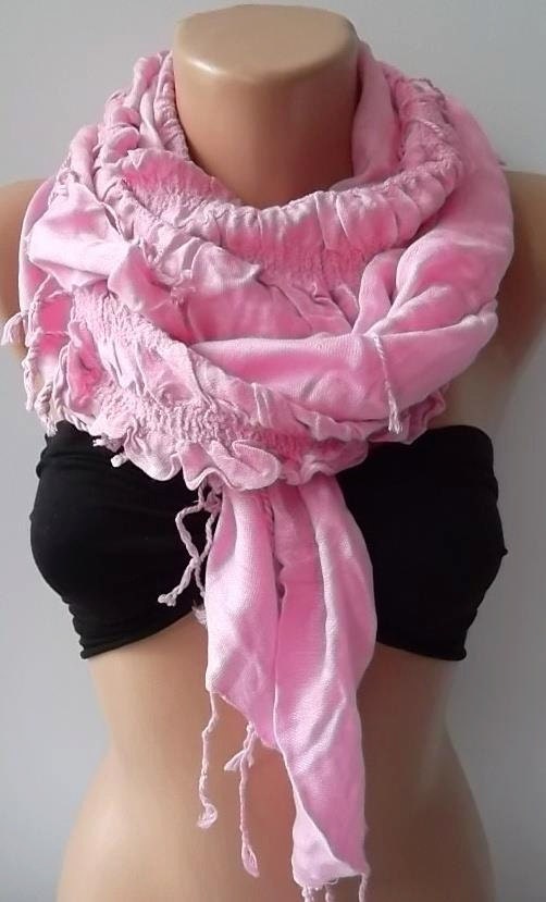 Pink / Elegance Scarf - Super Soft -Cotton scarf