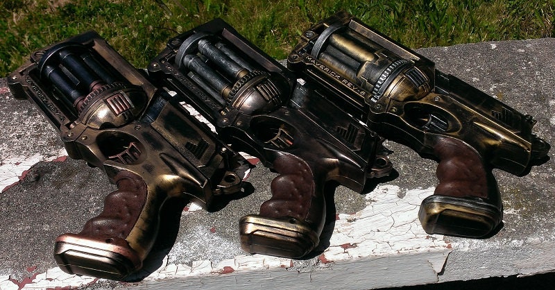 Nerf Maverick Custom Steampunk Service Revolver