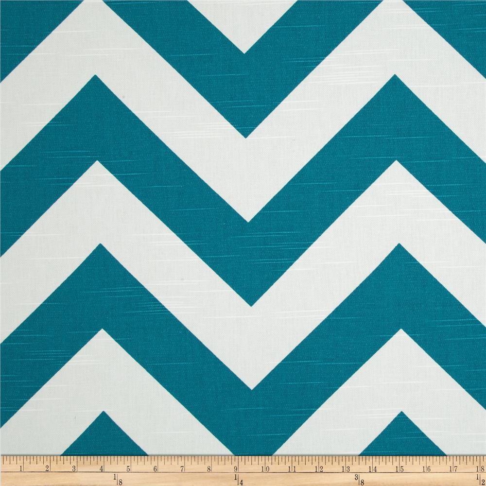 Decorative Pillow Covers. Set of 2 18x18 Premier Prints Zippy Chevron Slub Aquarius Design. FREE SHIPPING.
