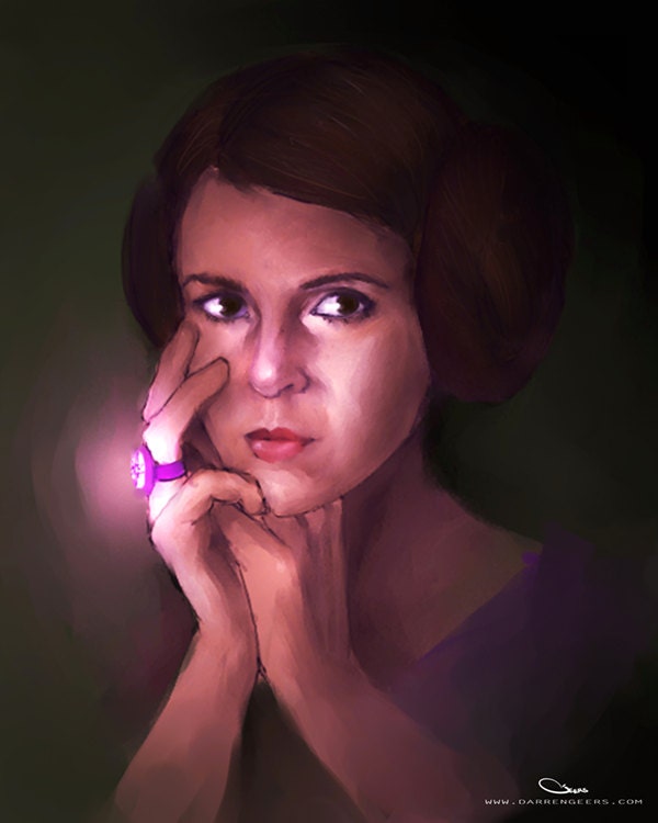 Star Wars - Green Lantern crossover portait collection - Princess Leia