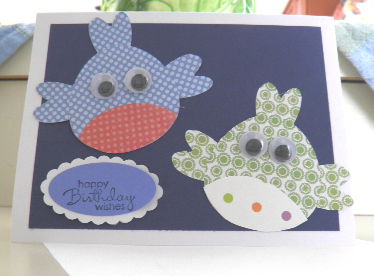 Happy Birthday Card with fish