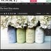 As Seen in Vogue Australia - SPRING/SUMMER WEDDING, Home Decoration - Centerpiece - Painted and Distressed Mason Jars - Vase