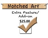 Extra features and Add-ons Selection Twenty Five Dollars