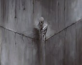 Spider-Man: "Guilt" charcoal and white pastel