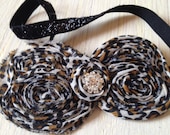 Leopard Shabby Bow