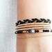 Evil eye bracelet black gold ethnic ottoman arabic islamic turkish bracelet jewelry best friend birthday women mother jewelry istanbul
