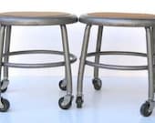 Industrial stool 1960s great, useful stool to use around the house or studio - aTreasureInStore