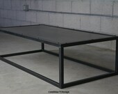 Modern Industrial Coffee Table, Minimalist, Mid Century, Reclaimed Wood Avail. Urban, Loft