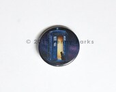 Tardis Cat 1.5" pinback buttons