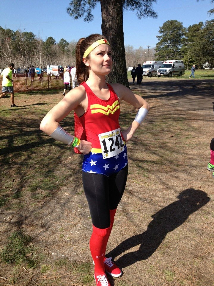 Wonder Woman inspired bun hugger shorts