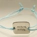 Handstamped Sterling Silver Hakuna Matata Cord Bracelet