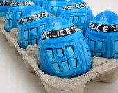 Doctor Who Tardis Easter Egg hand painted