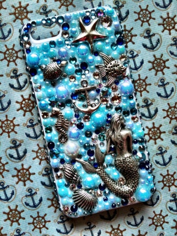 Swarovski Mermaid & Sea Creatures IPhone 5 Case