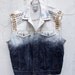 Vintage Customised Dip Dyed Denim Vest