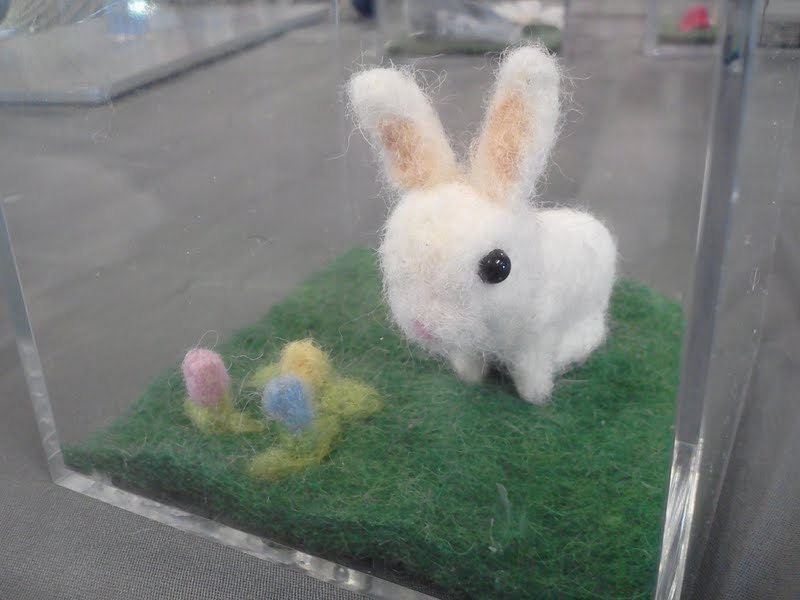 Needle Felted bunny in dust free home