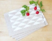 White Diamonds Tea Towel