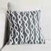 Charcoal Grey DNA Pillow - 13 x 13 in. - Hand Printed and Made with Linen