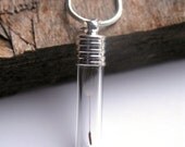 Make a Wish Dandelion Seed Pendant  - Dandelion Seed in Tiny Vial -  Pressed Flower Jewelry - Glass Bottle Pendant - Botanical jewelry