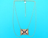 Itza necklace gold, graphic jewel, peter pan collar style, art deco style