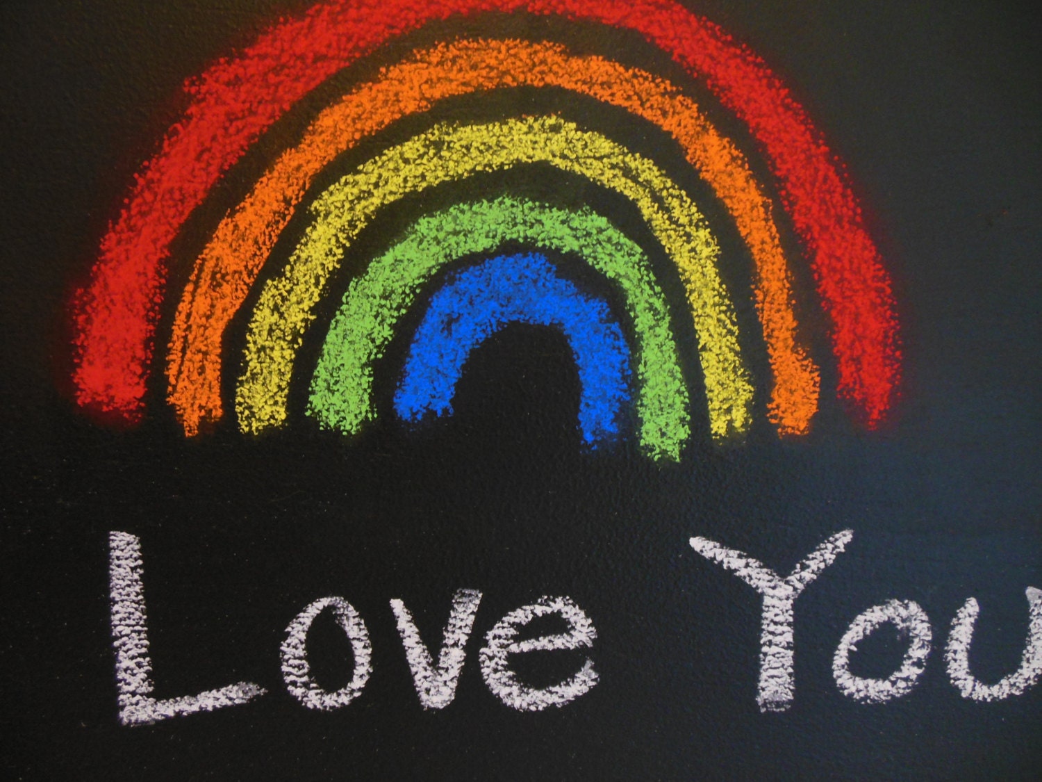 CHALKBOARD  ...  Hand Painted  ...  Colors of the RAINBOW  ...  Framed Chalkboard  ...  R a i n b o w