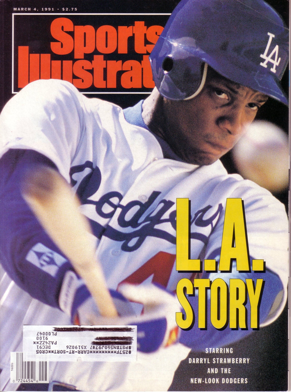 Sports Illustrated March 4, 1991 Darryl Strawberry On The Cover Dodgers