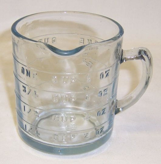 Anchor Hocking Fire King Saphire Blue ONE CUP One SPOUT Measuring Cup