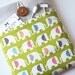 100% Premuim Organic Cotton iPad Case - Padded - Kindle Fire HD 8.9'' - Nexus 10 - Nook HD Plus - Unique Handmade Wood Button