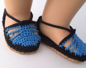 PATTERN ONLY American Girl Crocheted Espadrilles