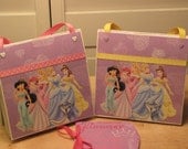 Disney Princess Autograph Book, Photo Scrapbook and Mickey Mouse Calendar Countdown Pieces