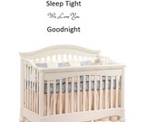 Vinyl Wall Lettering - Sweet Dreams Sleep Tight - We Love you- Goodnight - for Boys Girls Baby Nursery Wall Quotes Decal