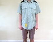 vintage US Mens Military Button Up
