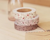 Adhesive Deco mini mums fabric tape by Dailylike