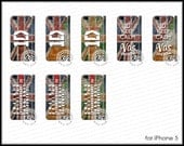 iPhone 5 - 1D ONE DIRECTION logo vas happening irish keep calm union jack case cover