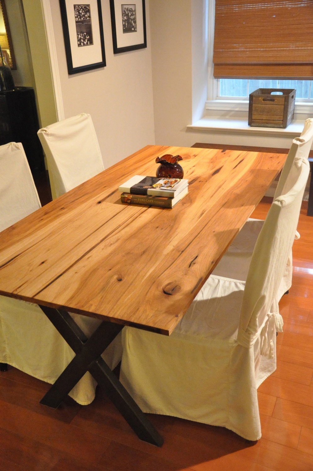 Lea Dining Table - Reclaimed Pecan Wood Dining Table
